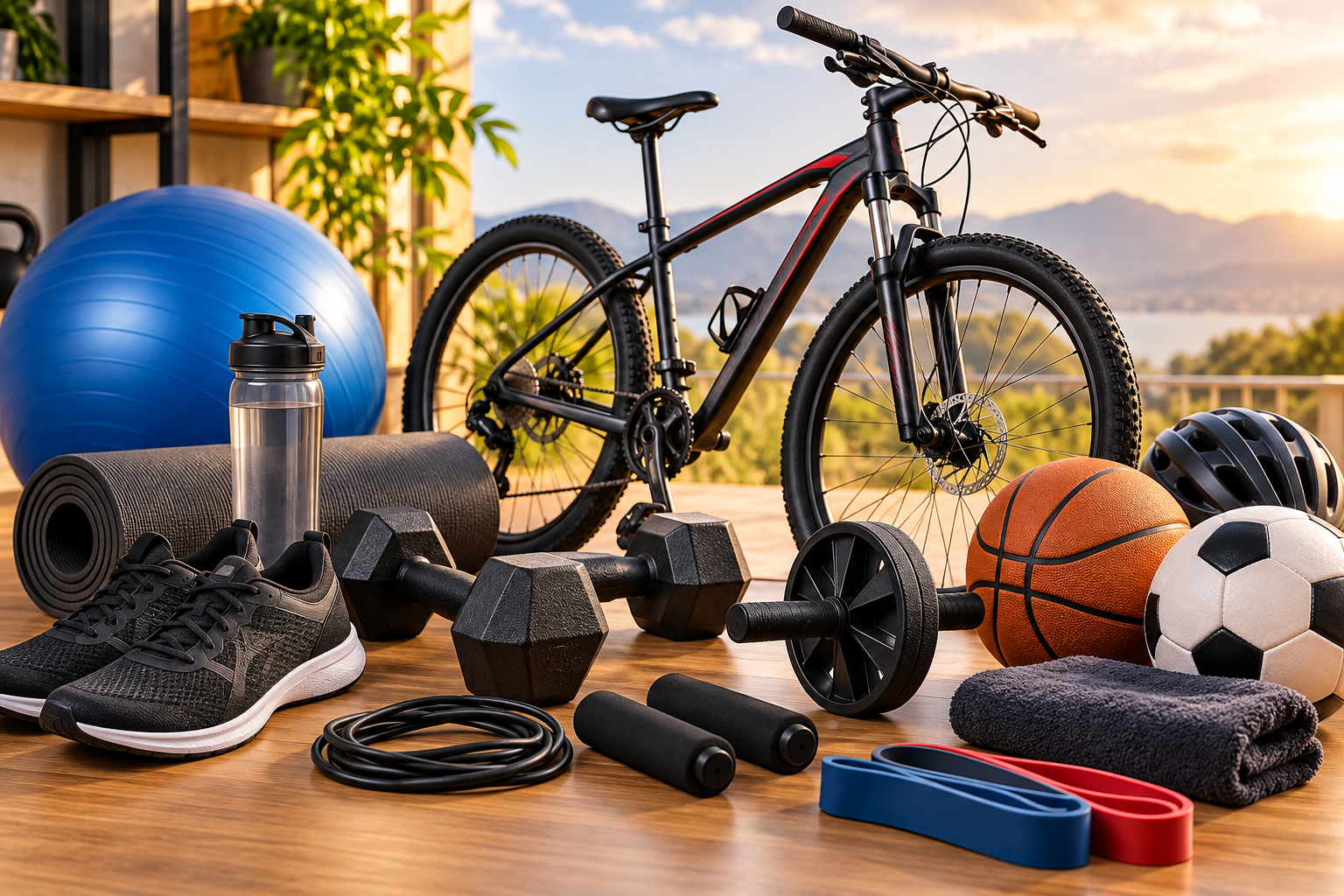 Produtos para esporte, fitness e lazer