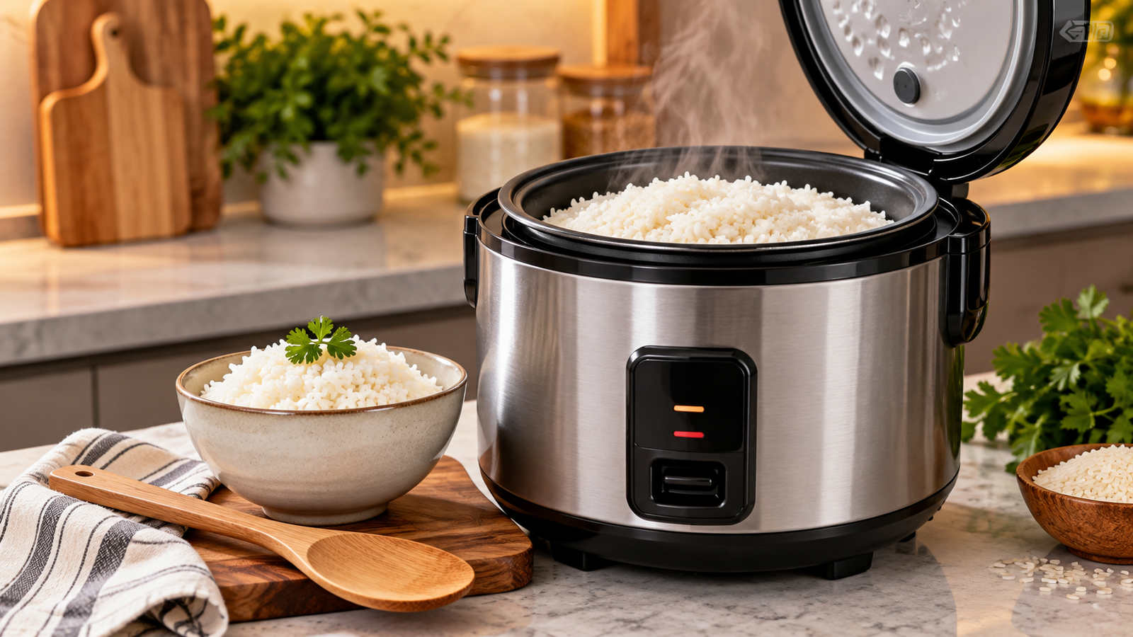 Melhores panelas elétricas de arroz em cozinha moderna