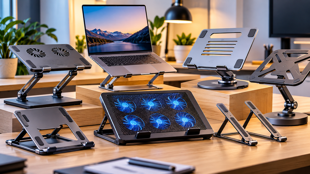 Melhores suportes para notebook com modelos ajustáveis, dobráveis e refrigerados