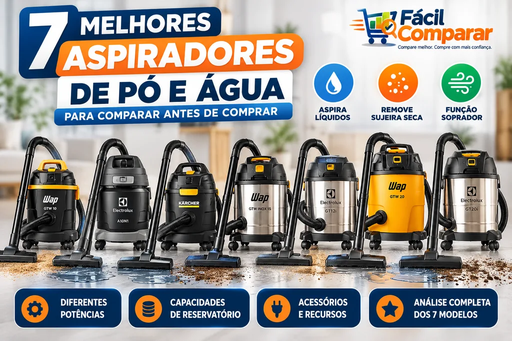Melhores aspiradores de pó e água: comparativo de 7 modelos WAP, Electrolux e Kärcher