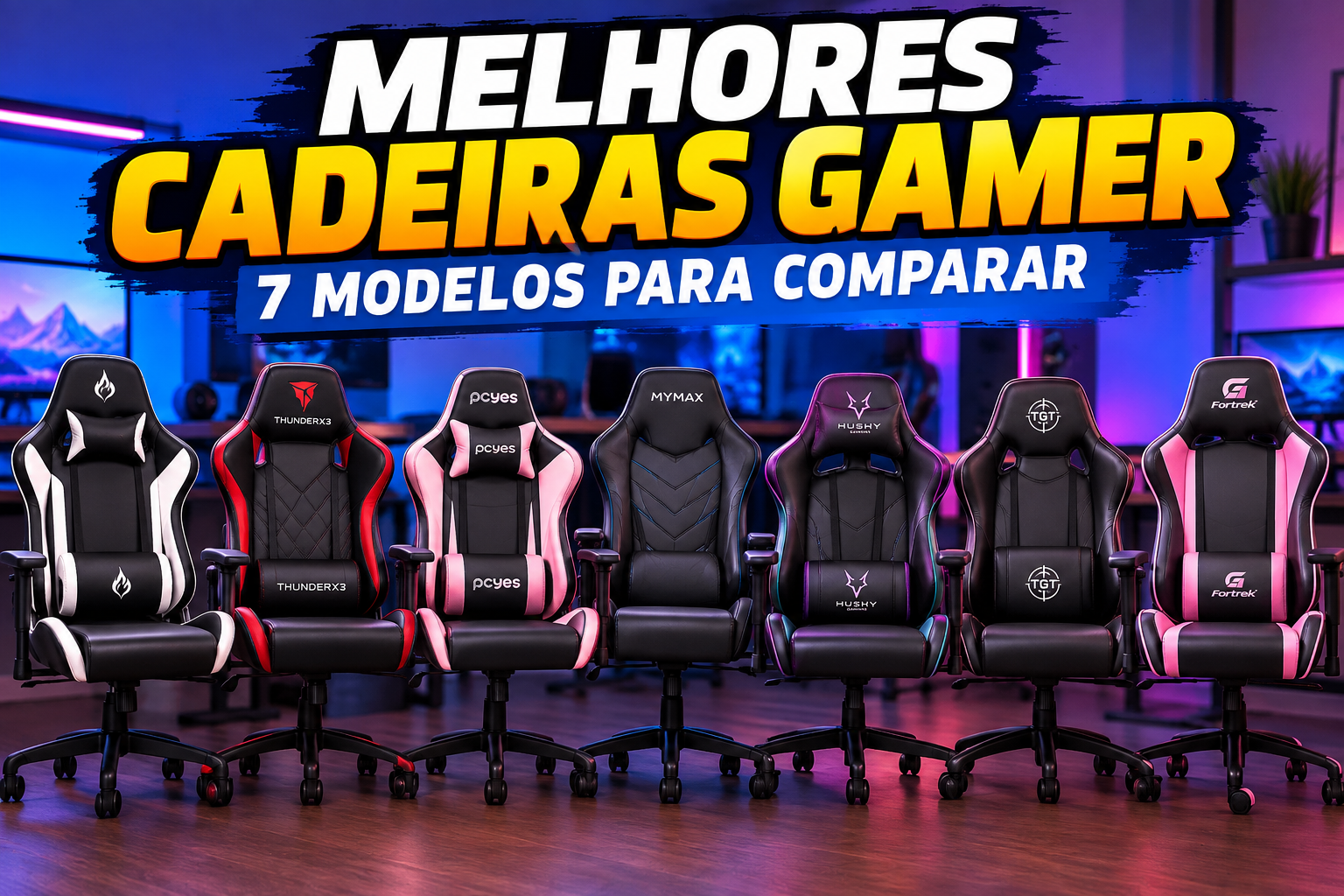 Melhores cadeiras gamer com 7 modelos para comparar